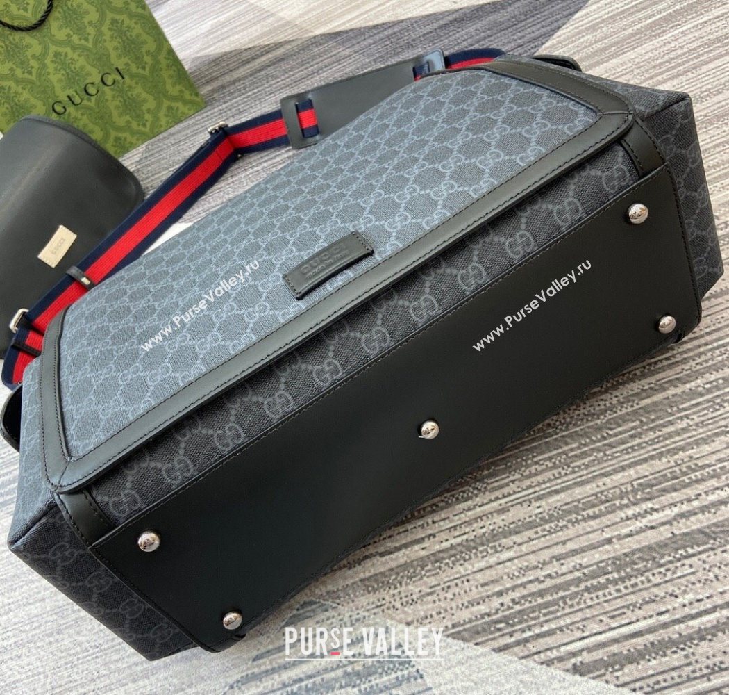 Gucci Large changing bag in GG Canvas Black 2025 495909 (DLH-250630105)