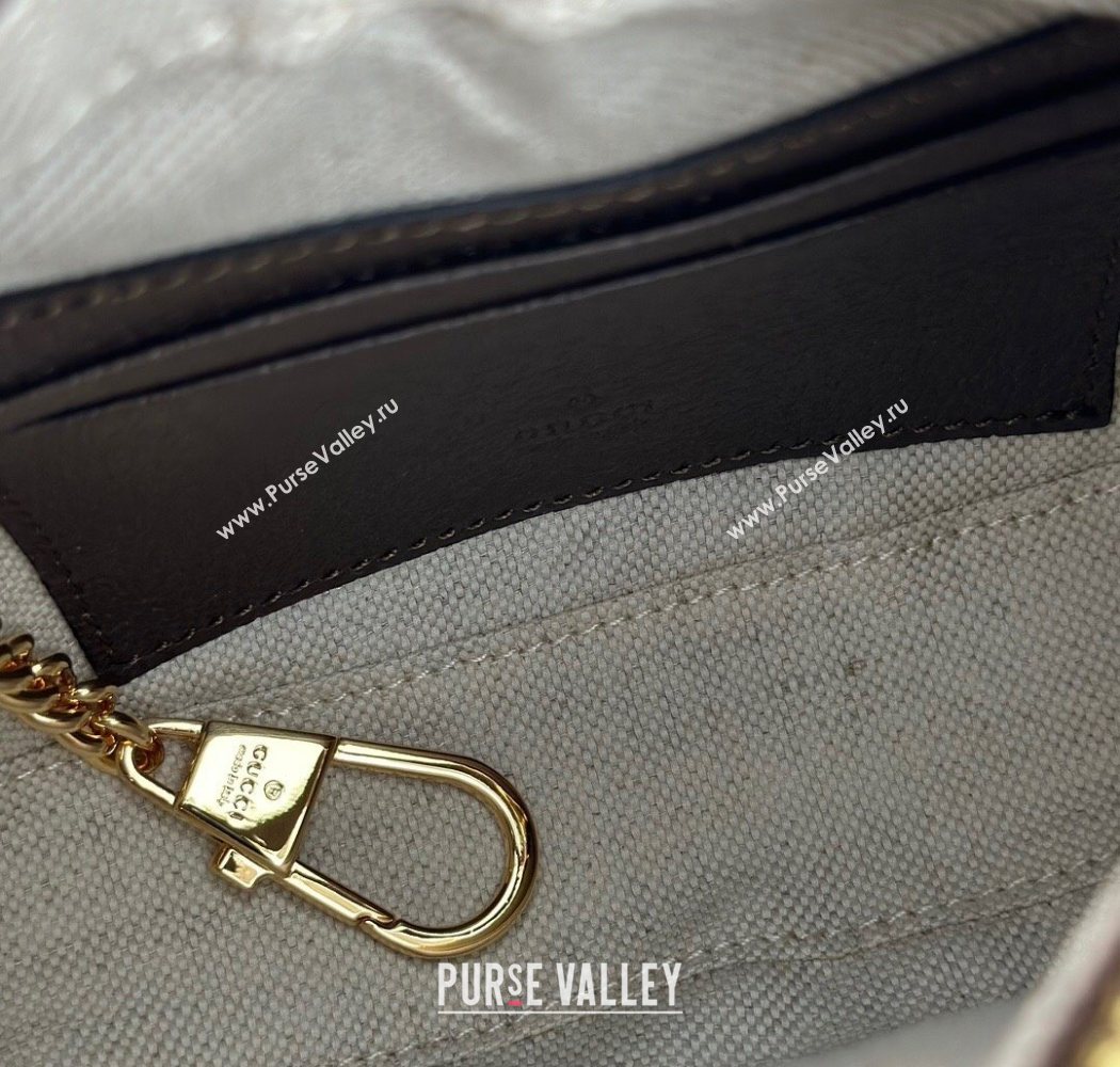 Gucci GG Canvas Hobo Shoulder Bag Beige/Brown 2025 772308 (DLH-250630075)