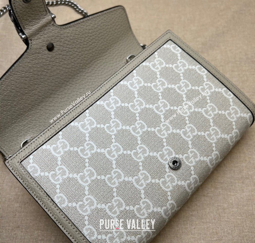 Gucci Dionysus GG Canvas Chain Wallet 401231 Oatmeal/Beige 2025 (DLH-250630077)