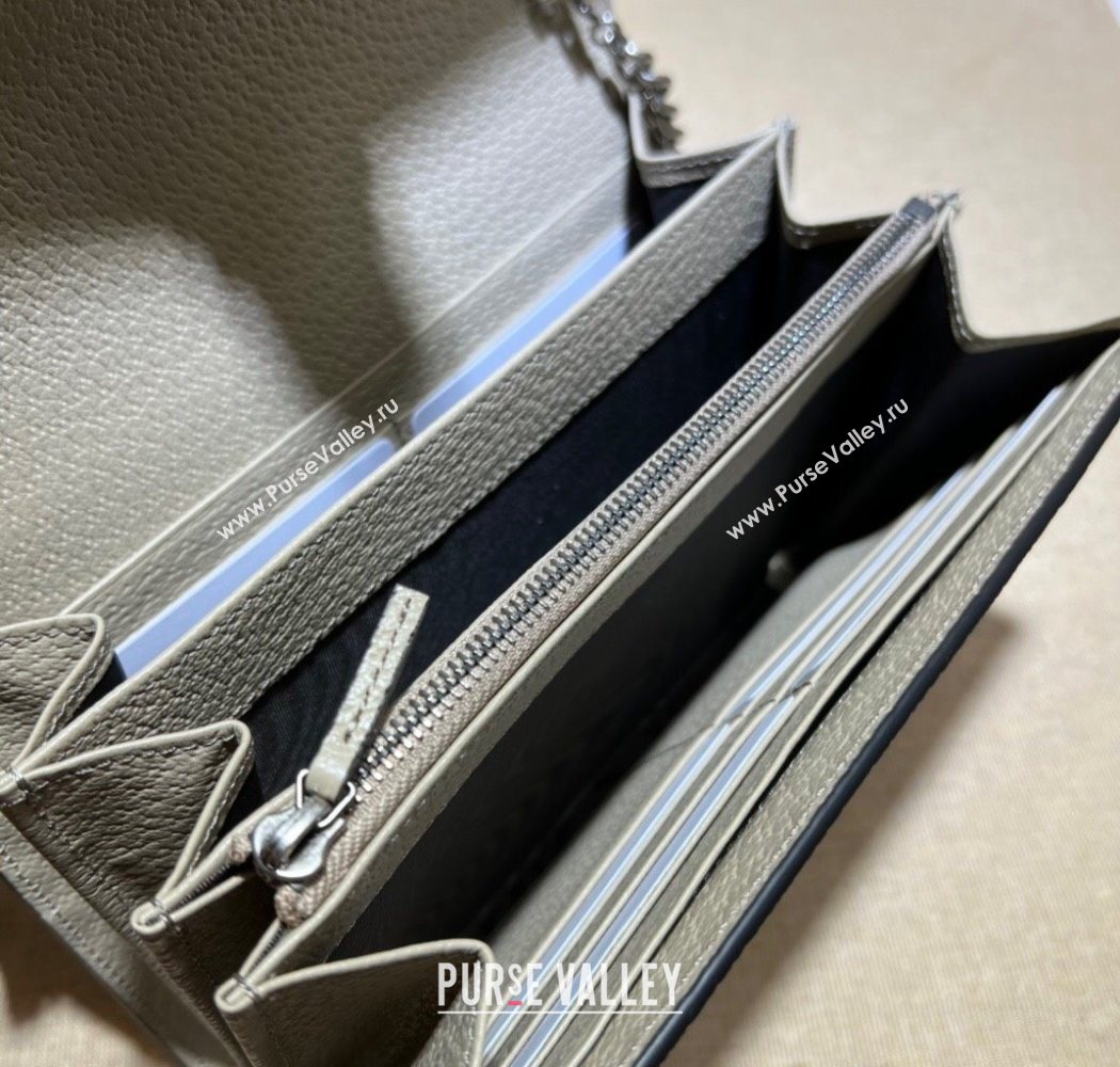 Gucci Dionysus GG Canvas Chain Wallet 401231 Oatmeal/Beige 2025 (DLH-250630077)