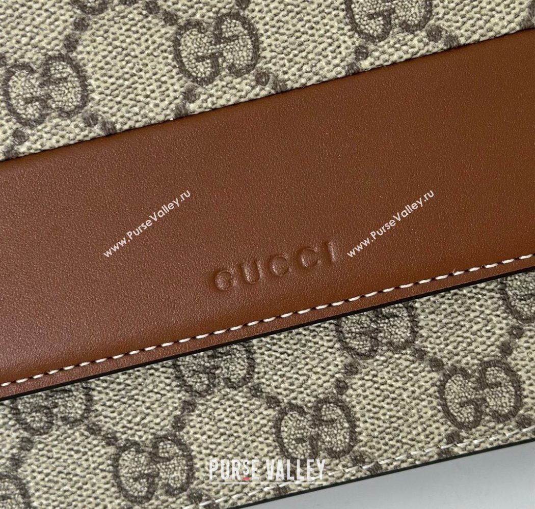 Gucci GG Emblem wallet on chain 838151 Beige/Brown 2025 (DLH-250701016)