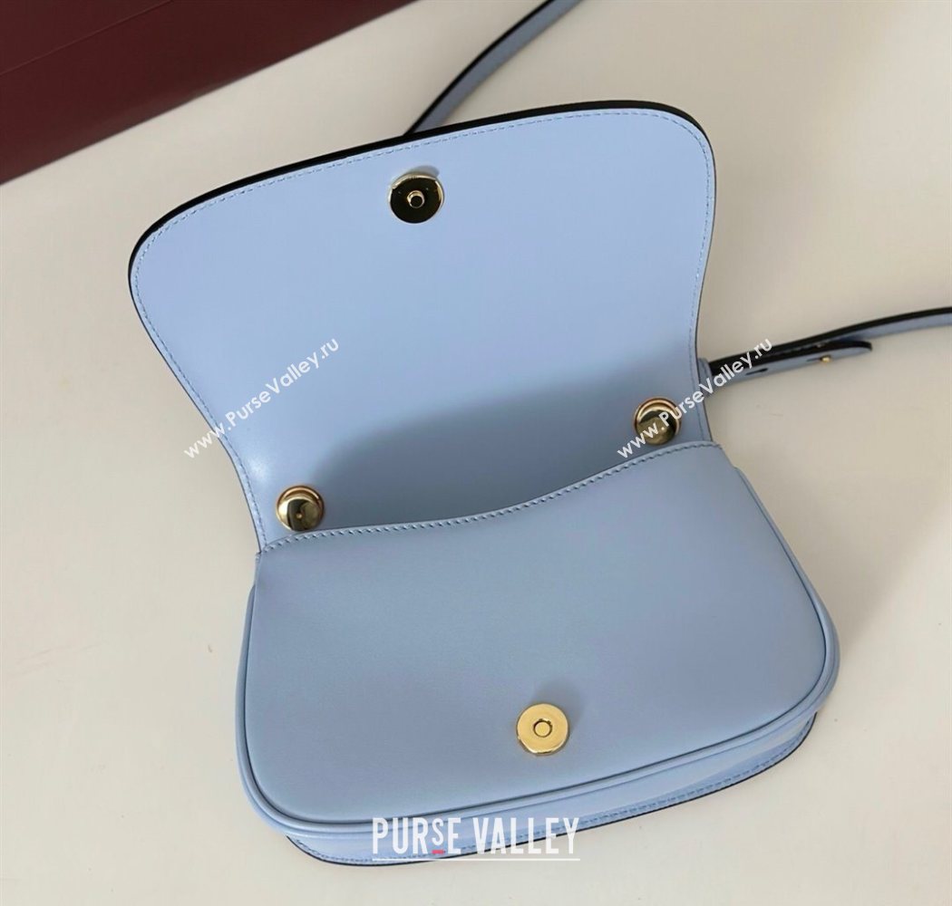 Gucci Blondie Small Shoulder bag in Smooth Leather 815700 Light Blue 2025 (DLH-250701024)