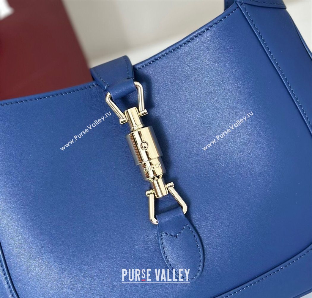 Gucci Jackie 1961 medium bag in Smooth Leather Dark Blue 2025 810232 (DLH-250701027)