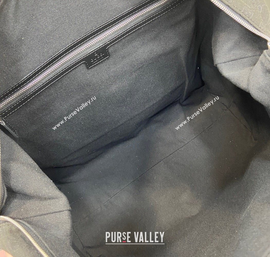 Gucci Mens GG canvas medium duffle bag Black 2025 821668 (DLH-250701035)