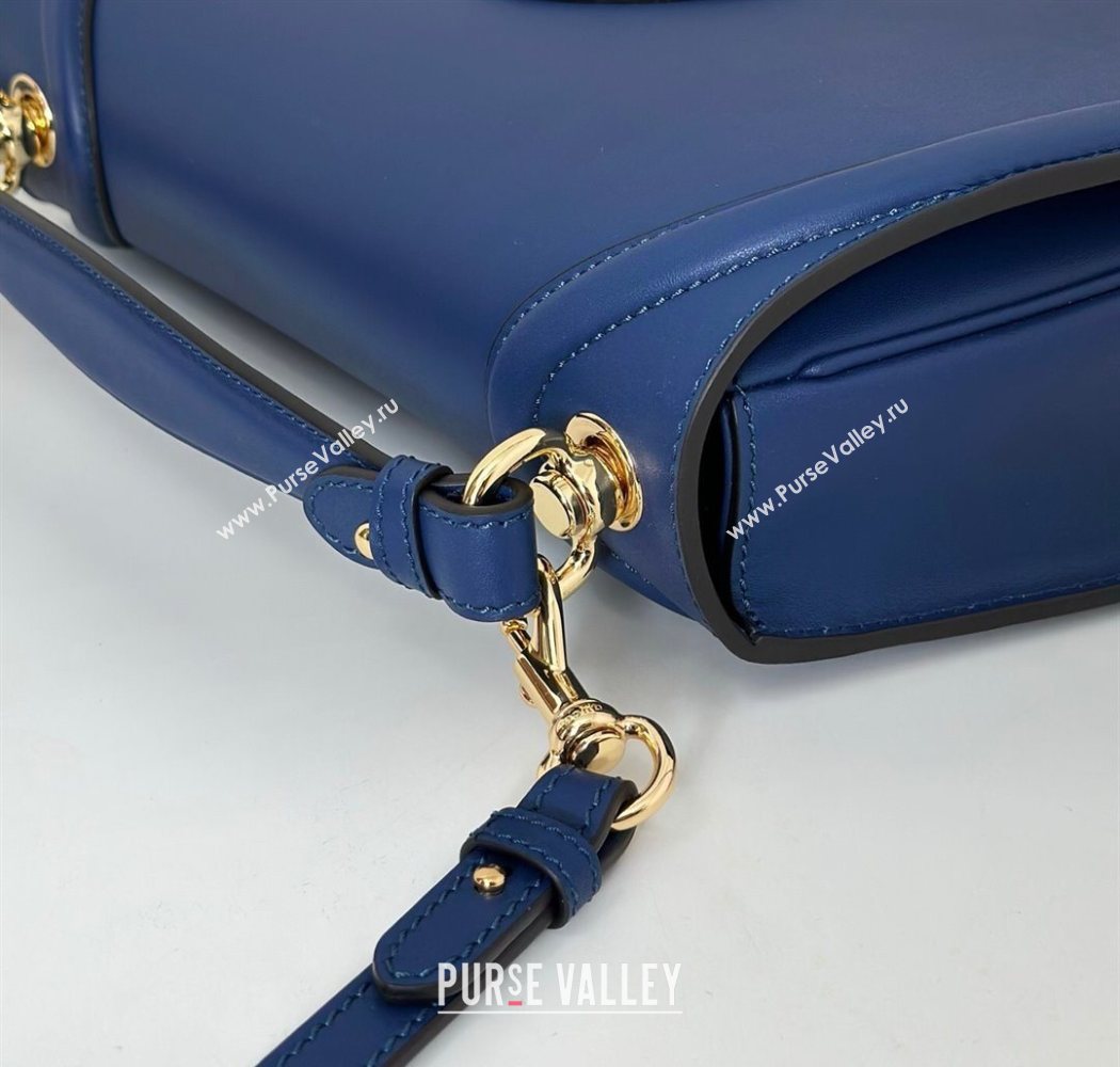 Gucci Blondie Leather Large Top Handle Bag 815716 Dark Blue 2025 (DLH-250701023)