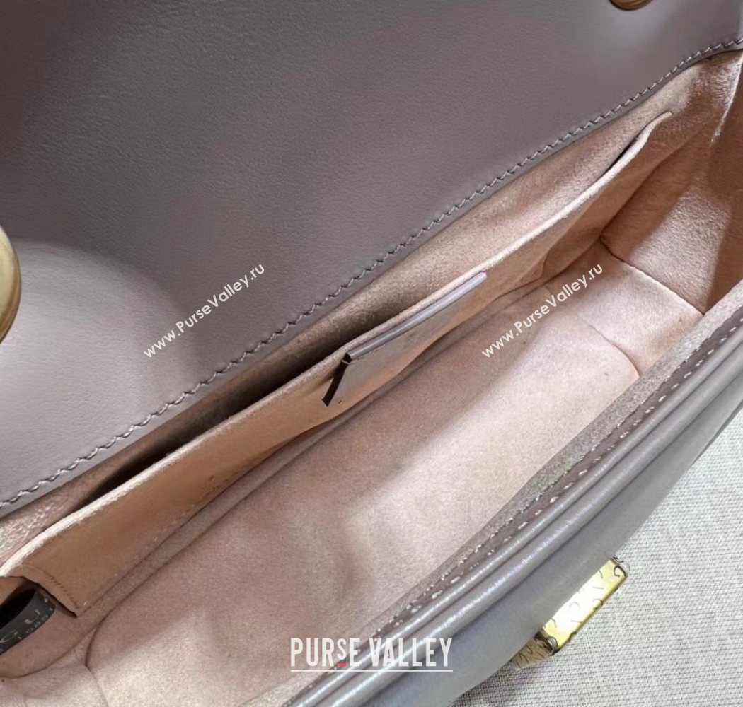 Gucci GG Marmont Matelasse Leather Mini Bag 446744 Dusty Beige 2025 (DLH-250630055)