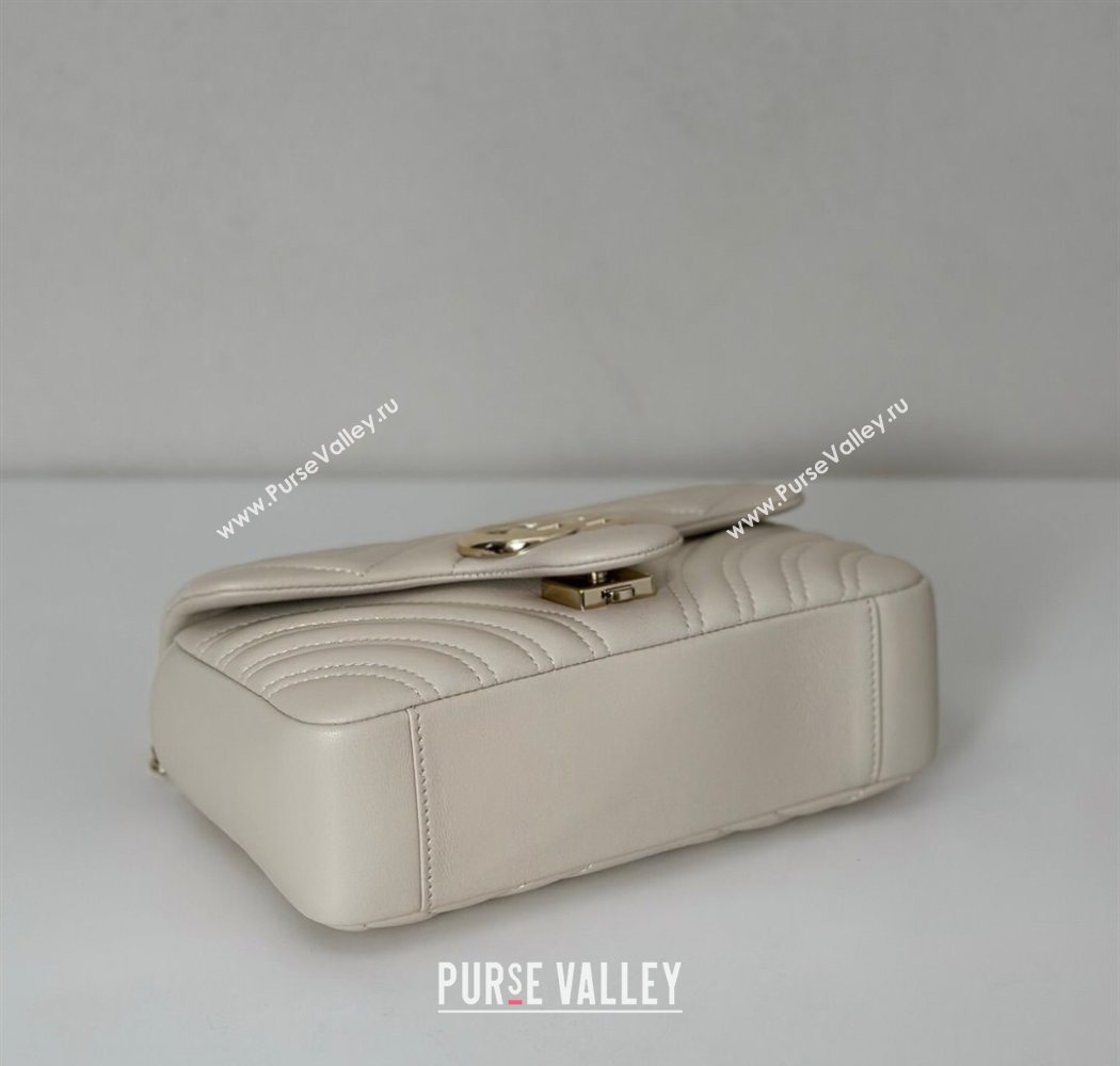 Gucci GG Marmont Small shoulder bag White 2025 837280 (DLH-250630018)