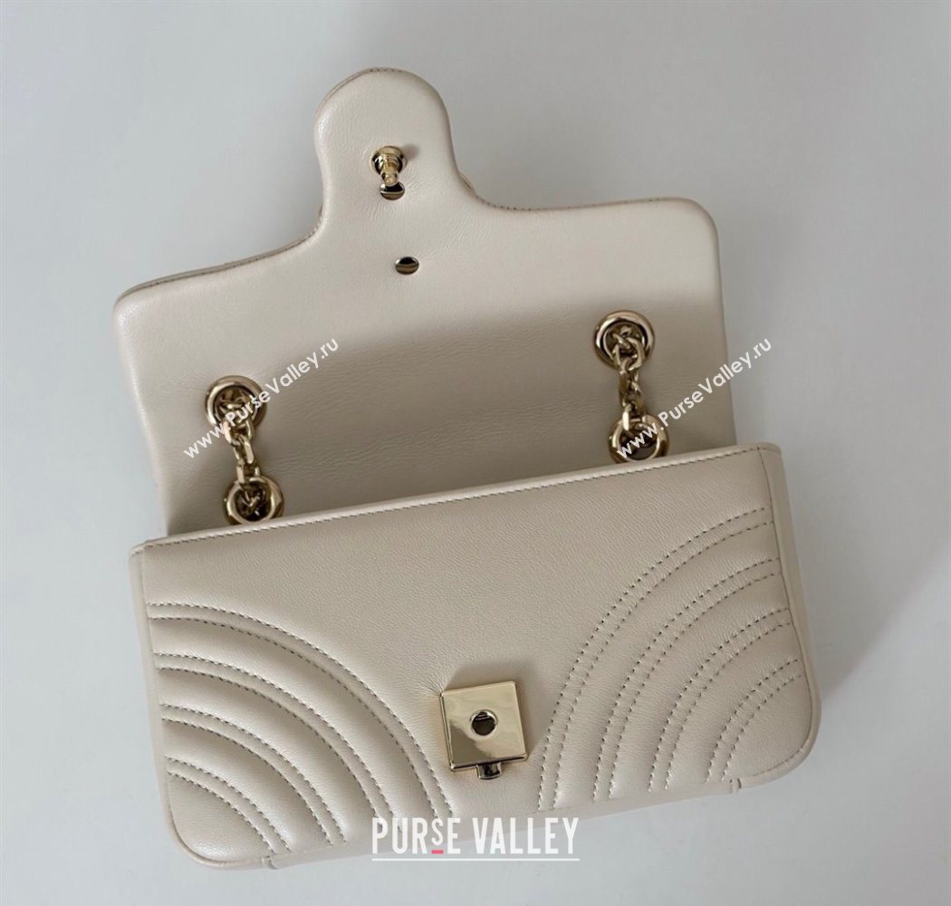 Gucci GG Marmont Small shoulder bag White 2025 837280 (DLH-250630018)