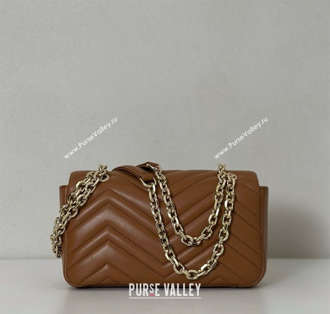 Gucci GG Marmont Small shoulder bag Brown 2025 837280 (DLH-250630019)