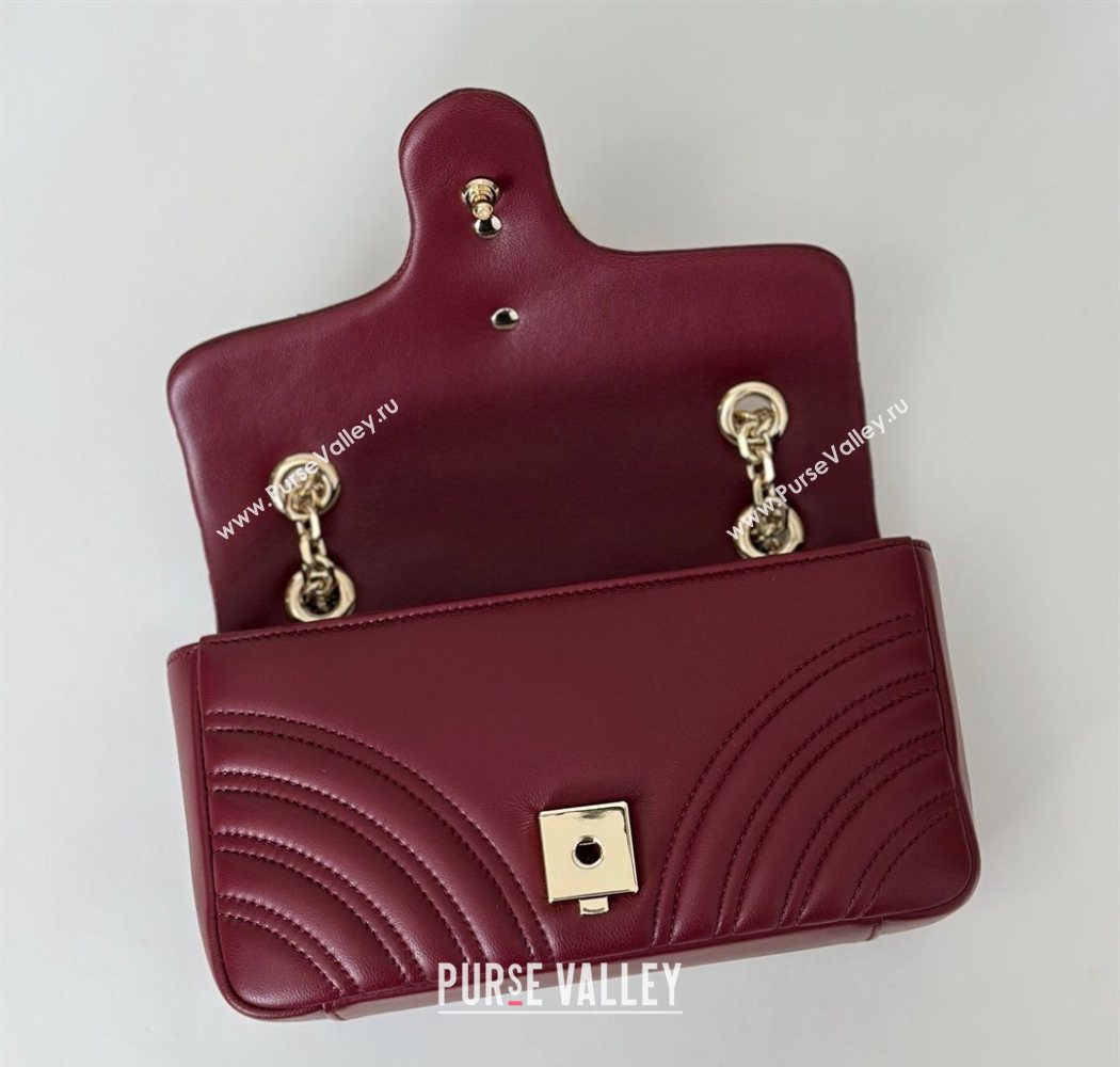 Gucci GG Marmont Small shoulder bag Ancora Red 2025 837280 (DLH-250630020)