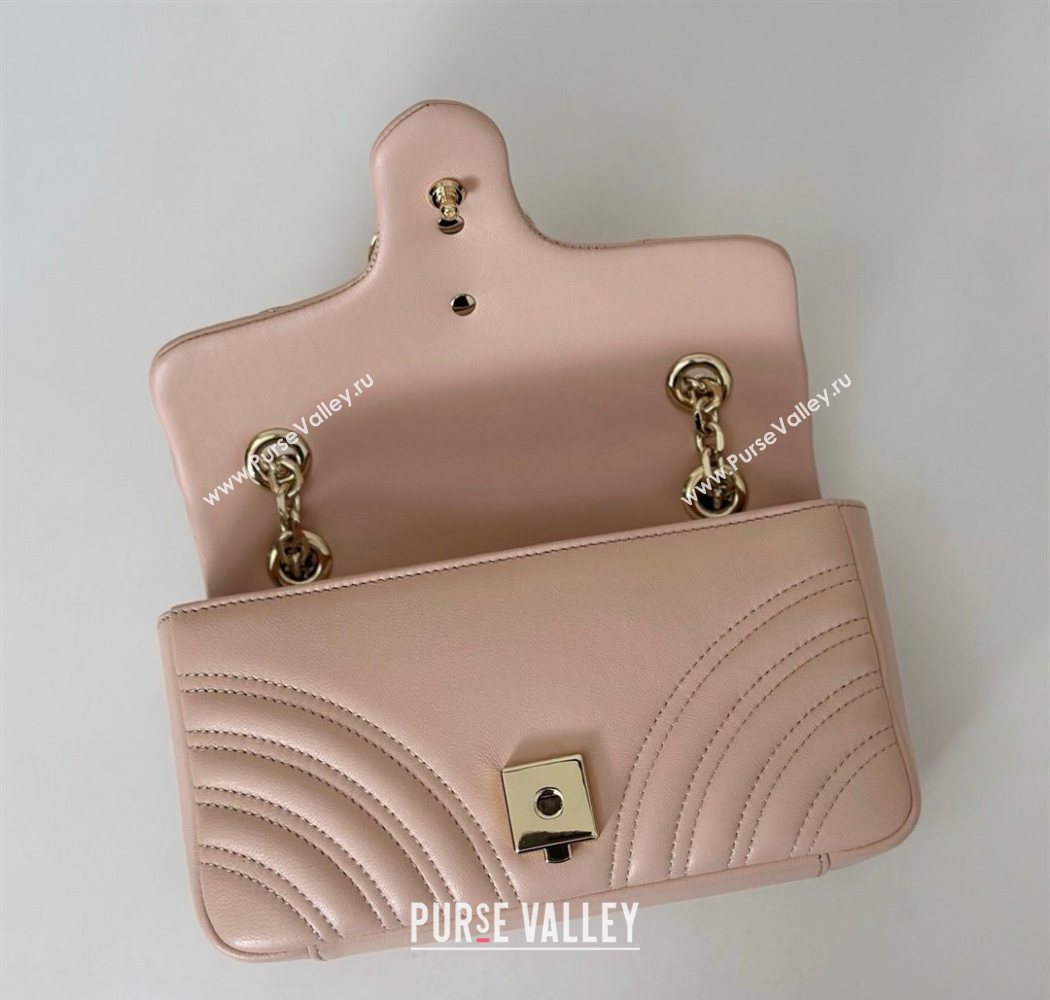 Gucci GG Marmont Small shoulder bag Soft Pink 2025 837280 (DLH-250630021)