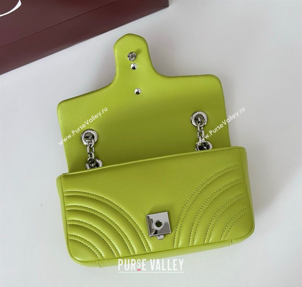 Gucci GG Marmont Small shoulder bag Bright Green 2025 837280 (DLH-250630024)