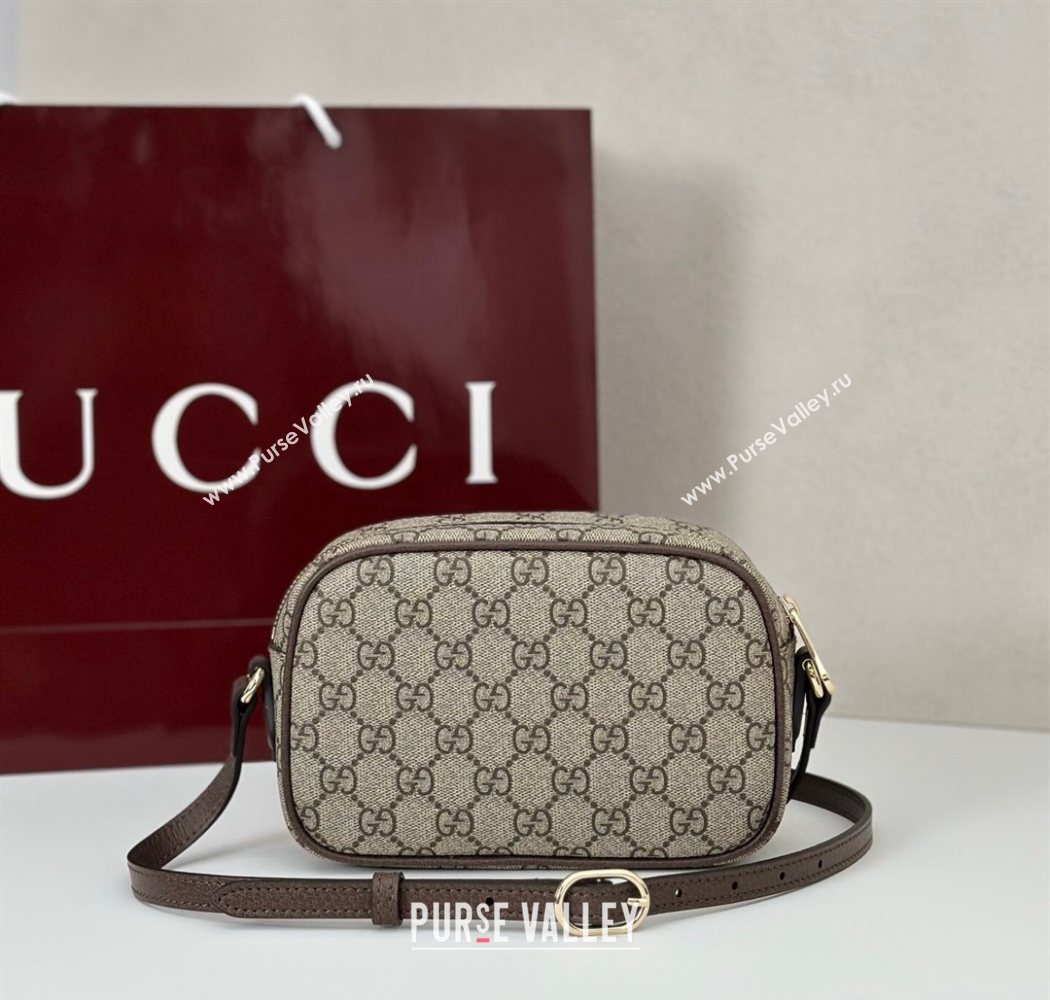 Gucci Ophidia GG Canvas small camera bag Beige/Brown 2025 838480 (DLH-250630066)