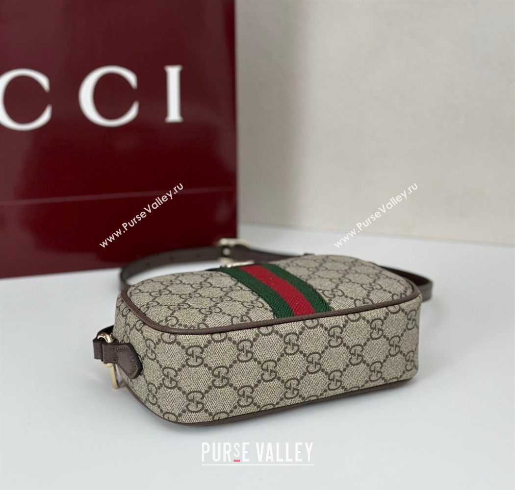 Gucci Ophidia GG Canvas small camera bag Beige/Brown 2025 838480 (DLH-250630066)