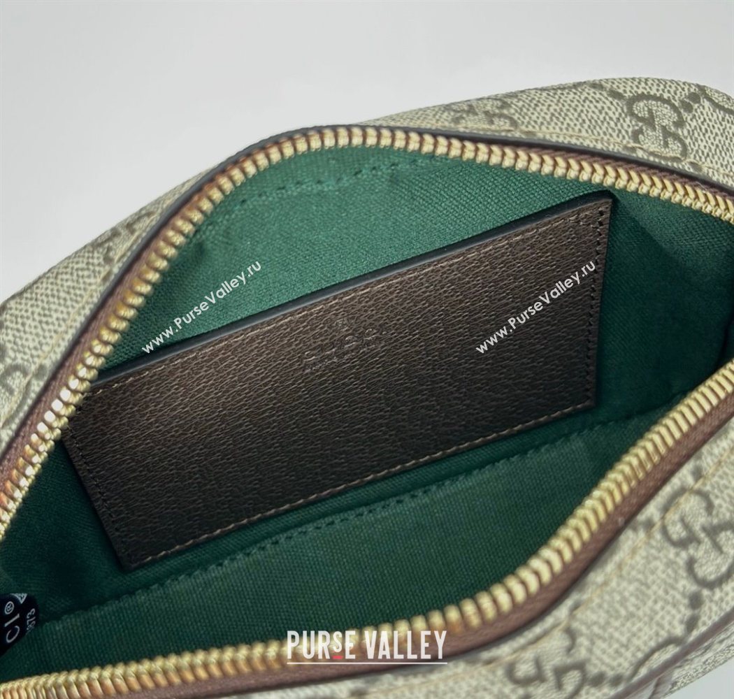 Gucci Ophidia GG Canvas small camera bag Beige/Brown 2025 838480 (DLH-250630066)