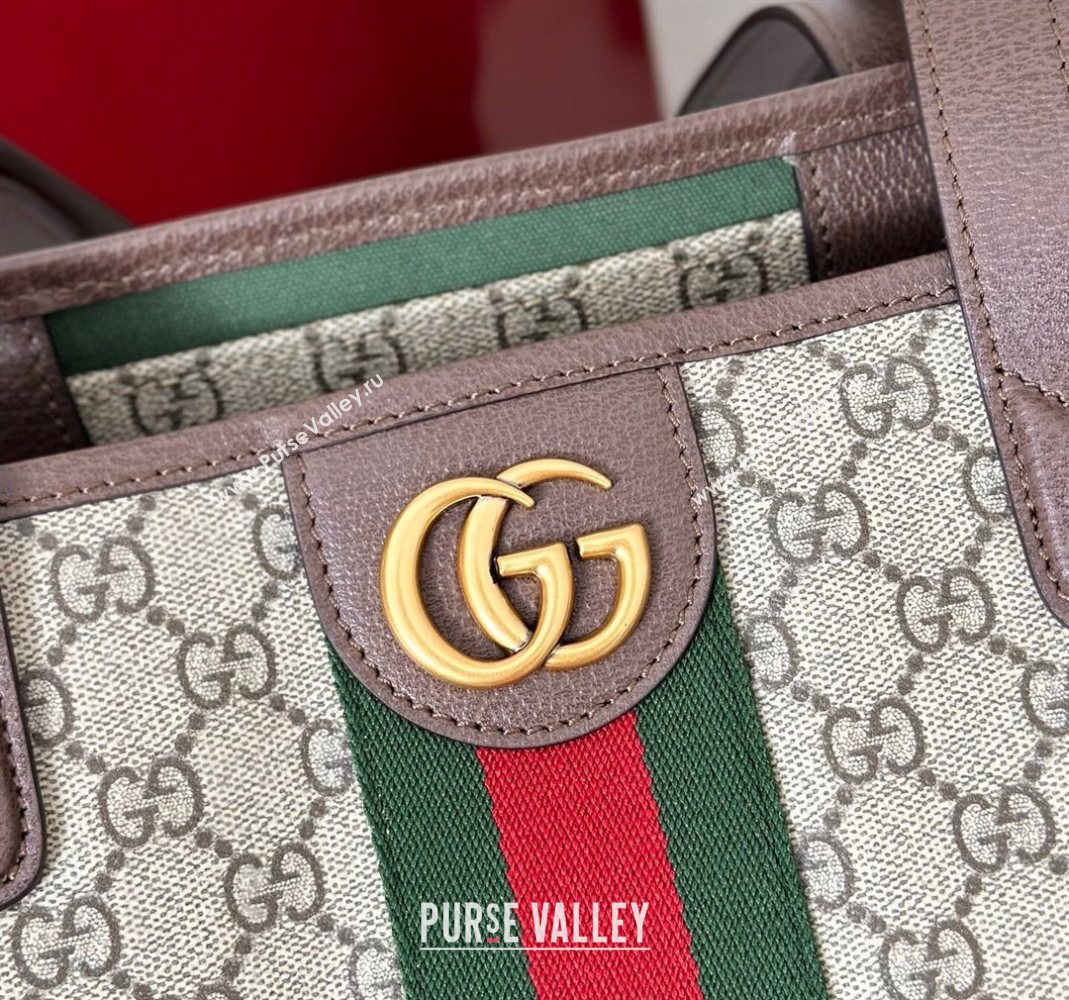 Gucci Ophidia GG Canvas medium tote bag beige/Brown 2025 834465 (DLH-251125007)