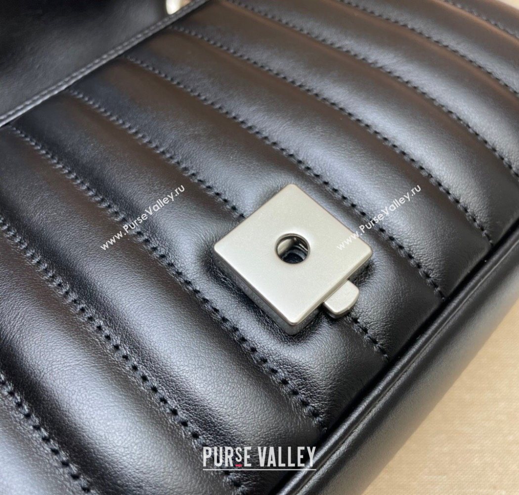 Gucci GG Marmont Geometric Leather Small Shoulder Bag 443497 Black 2025 (DLH-250630045)