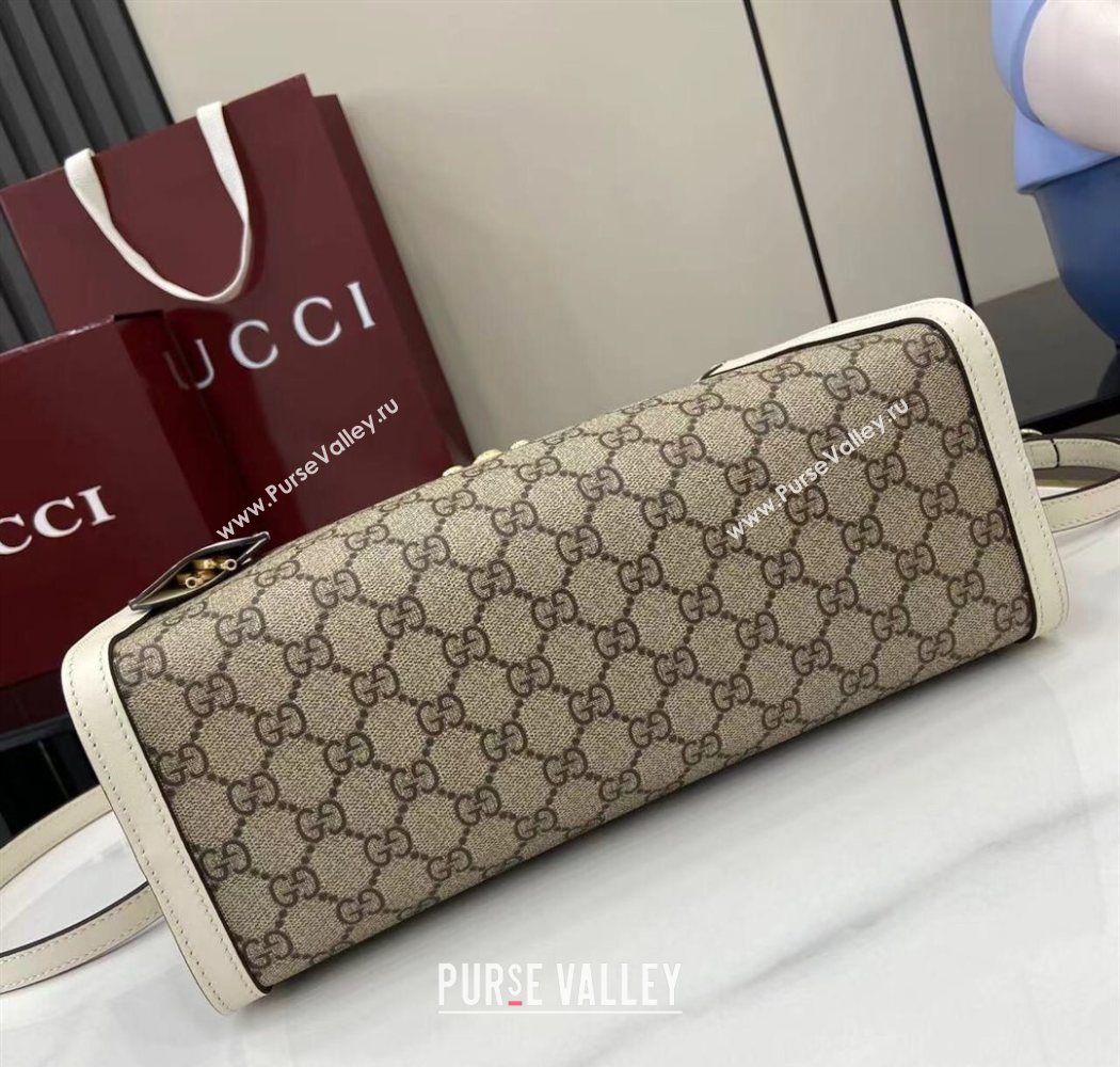 Gucci Padlock GG Canvas Large Handbag White 2025 838991 (XLU-250630137)