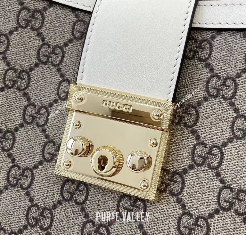 Gucci Padlock GG Canvas Large Handbag White 2025 838991 (XLU-250630137)