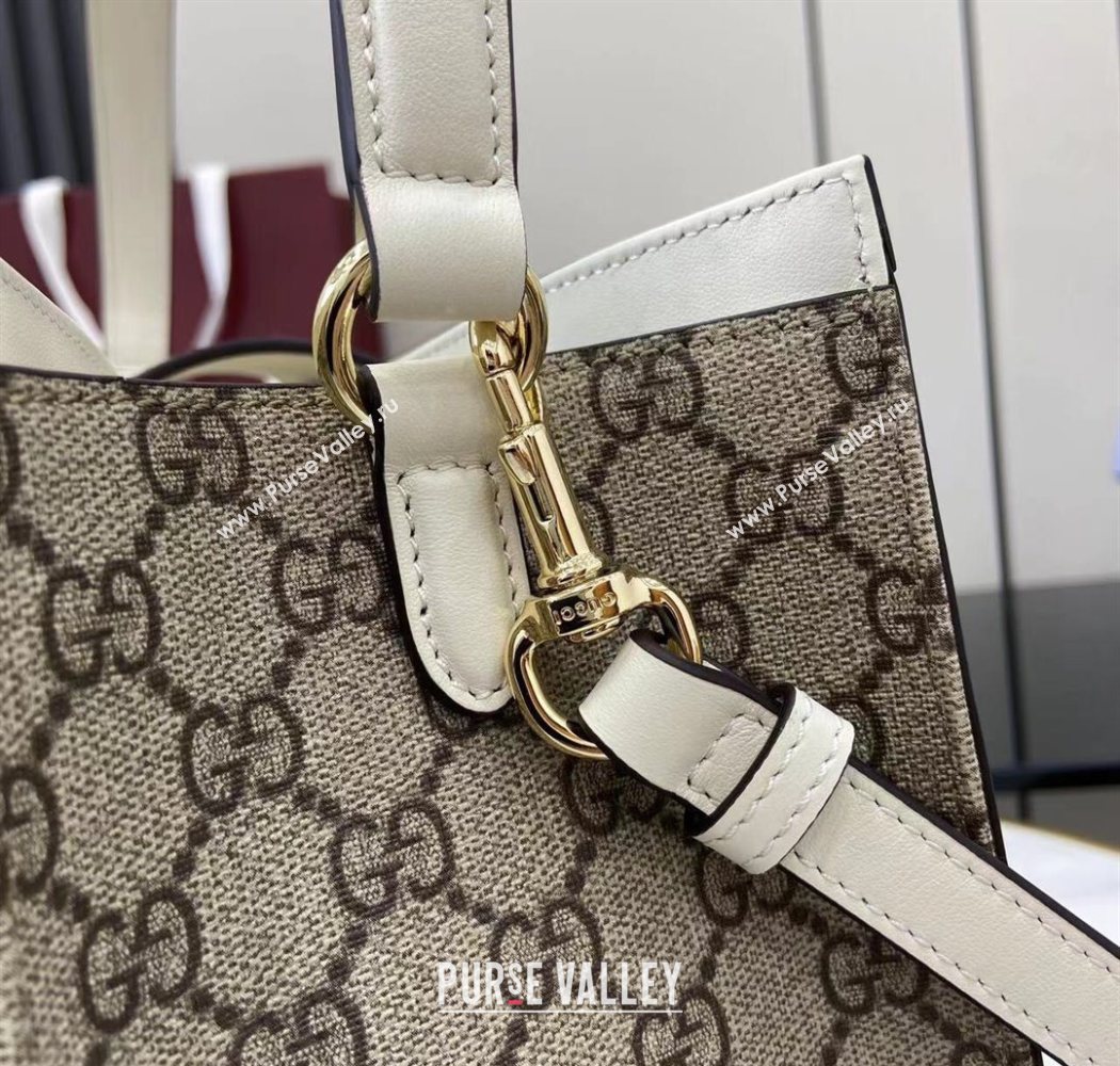 Gucci Padlock GG Canvas Large Handbag White 2025 838991 (XLU-250630137)