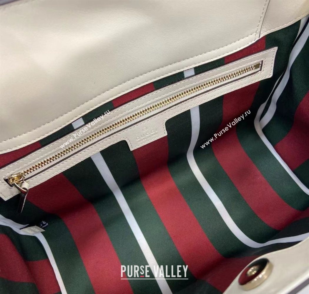Gucci Padlock GG Canvas Large Handbag White 2025 838991 (XLU-250630137)