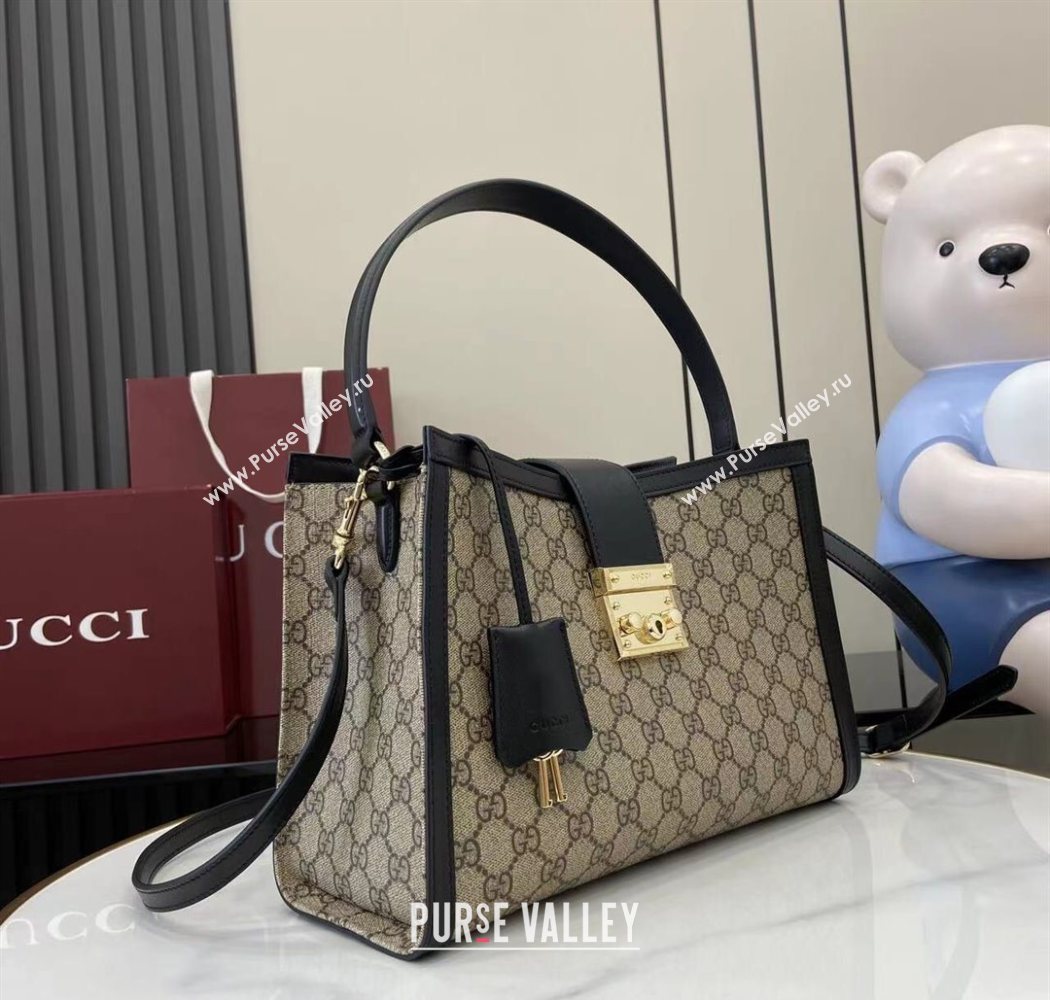Gucci Padlock GG Canvas Large Handbag Black 2025 838991 (XLU-250630138)