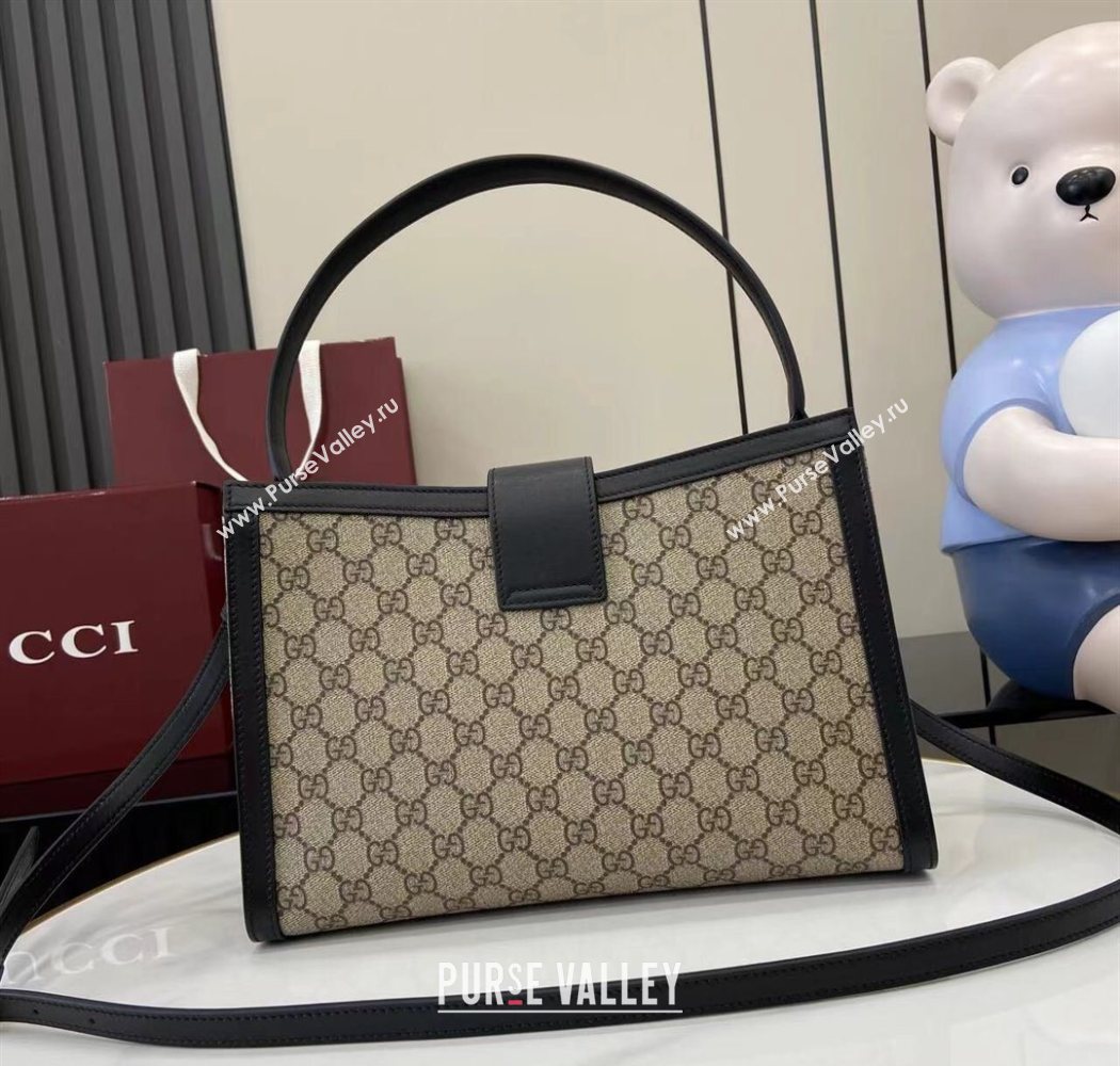 Gucci Padlock GG Canvas Large Handbag Black 2025 838991 (XLU-250630138)