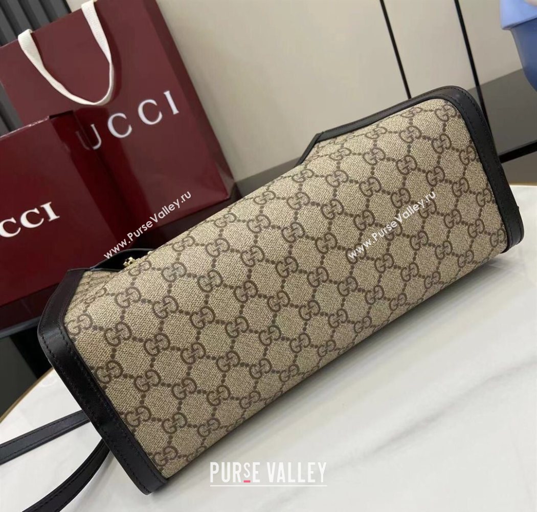 Gucci Padlock GG Canvas Large Handbag Black 2025 838991 (XLU-250630138)
