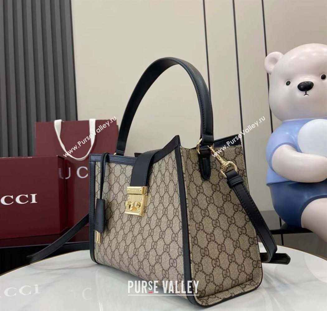Gucci Padlock GG Canvas Large Handbag Black 2025 838991 (XLU-250630138)