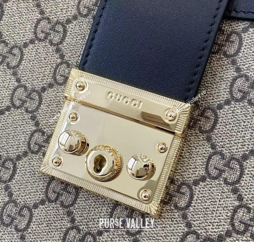 Gucci Padlock GG Canvas Large Handbag Black 2025 838991 (XLU-250630138)