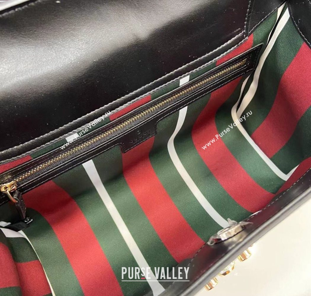 Gucci Padlock GG Canvas Large Handbag Black 2025 838991 (XLU-250630138)
