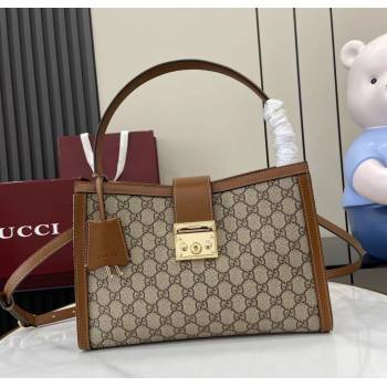 Gucci Padlock GG Canvas Large Handbag Brown 2025 838991 (XLU-250630139)