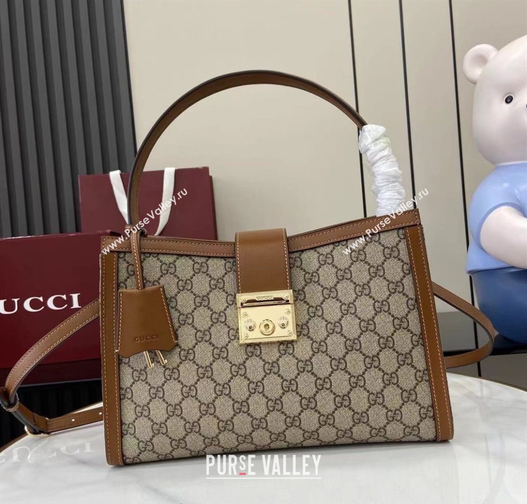 Gucci Padlock GG Canvas Large Handbag Brown 2025 838991 (XLU-250630139)