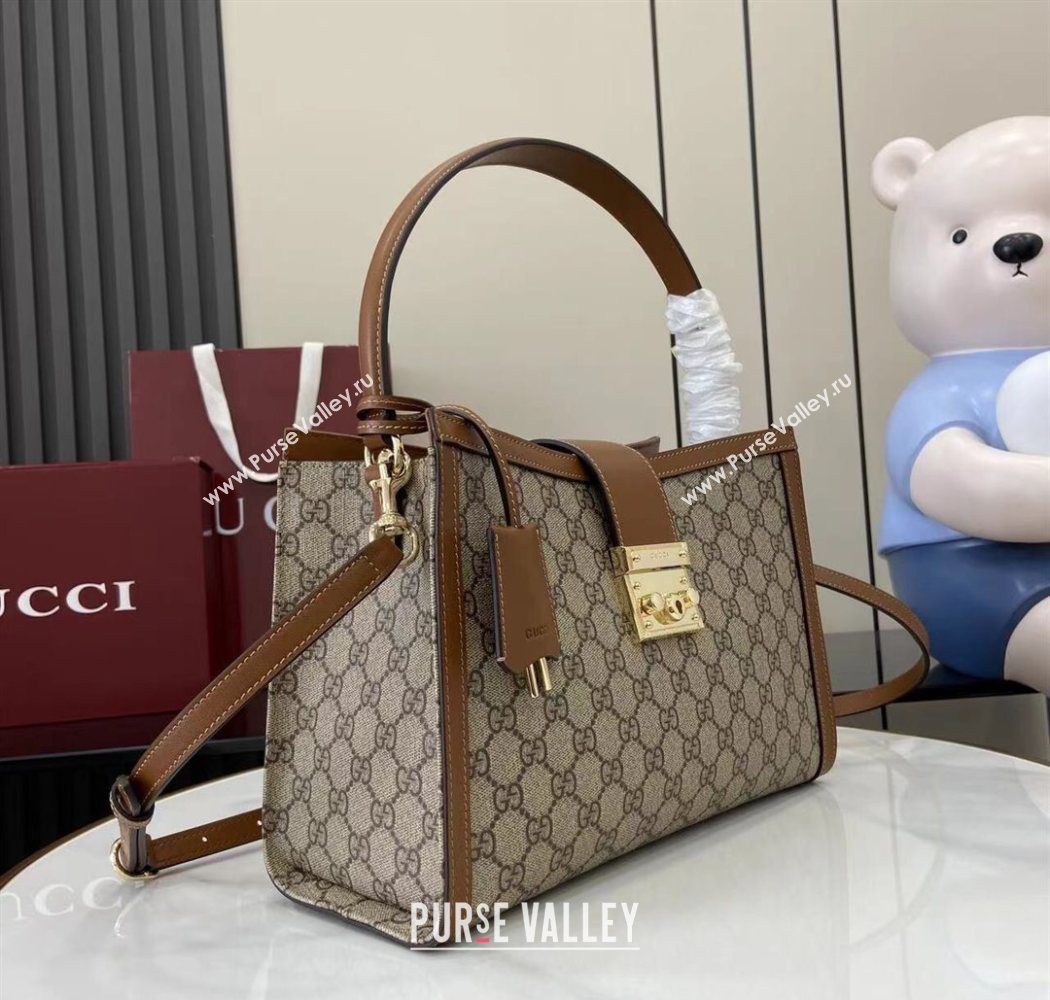 Gucci Padlock GG Canvas Large Handbag Brown 2025 838991 (XLU-250630139)