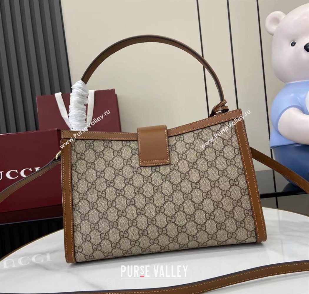 Gucci Padlock GG Canvas Large Handbag Brown 2025 838991 (XLU-250630139)