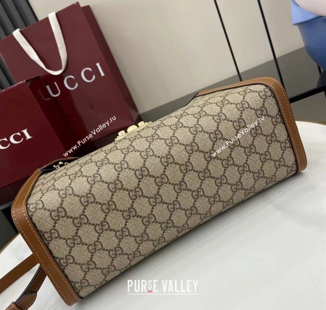 Gucci Padlock GG Canvas Large Handbag Brown 2025 838991 (XLU-250630139)
