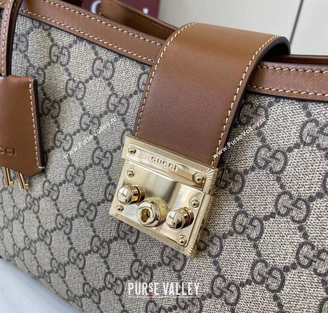 Gucci Padlock GG Canvas Large Handbag Brown 2025 838991 (XLU-250630139)