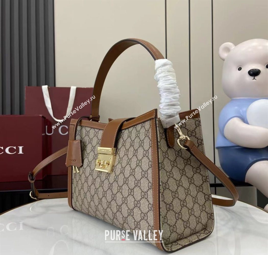 Gucci Padlock GG Canvas Large Handbag Brown 2025 838991 (XLU-250630139)