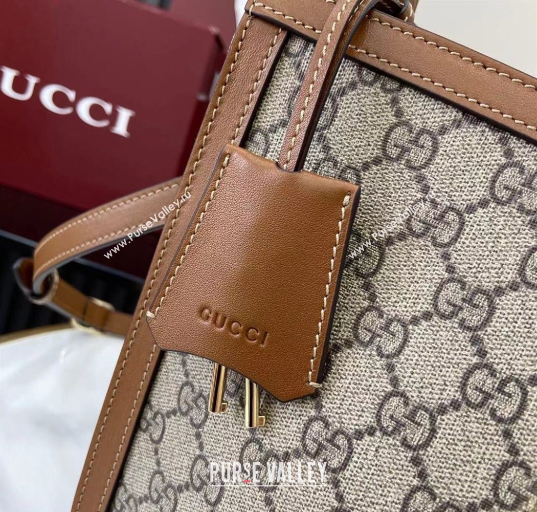 Gucci Padlock GG Canvas Large Handbag Brown 2025 838991 (XLU-250630139)