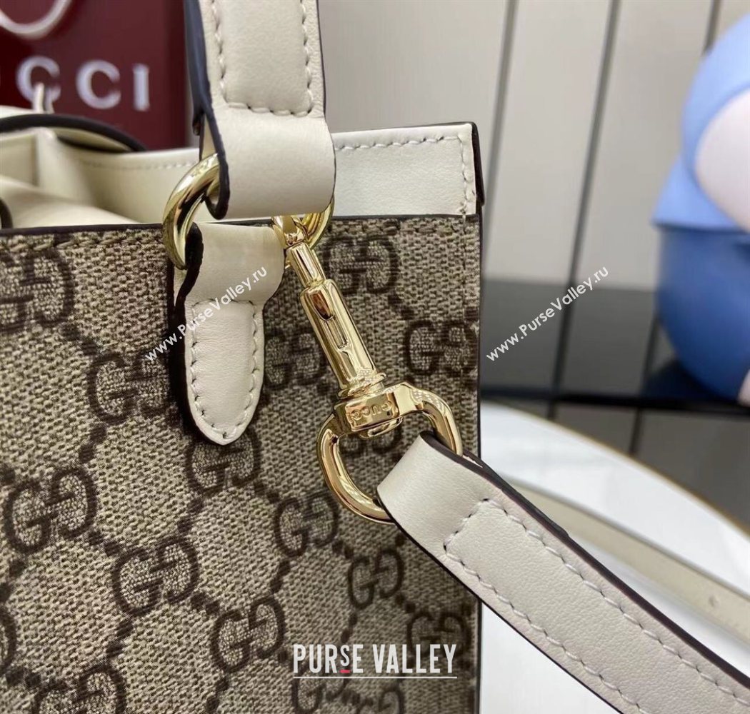 Gucci Padlock GG Canvas Medium Handbag White 2025 838992 (XLU-250630140)