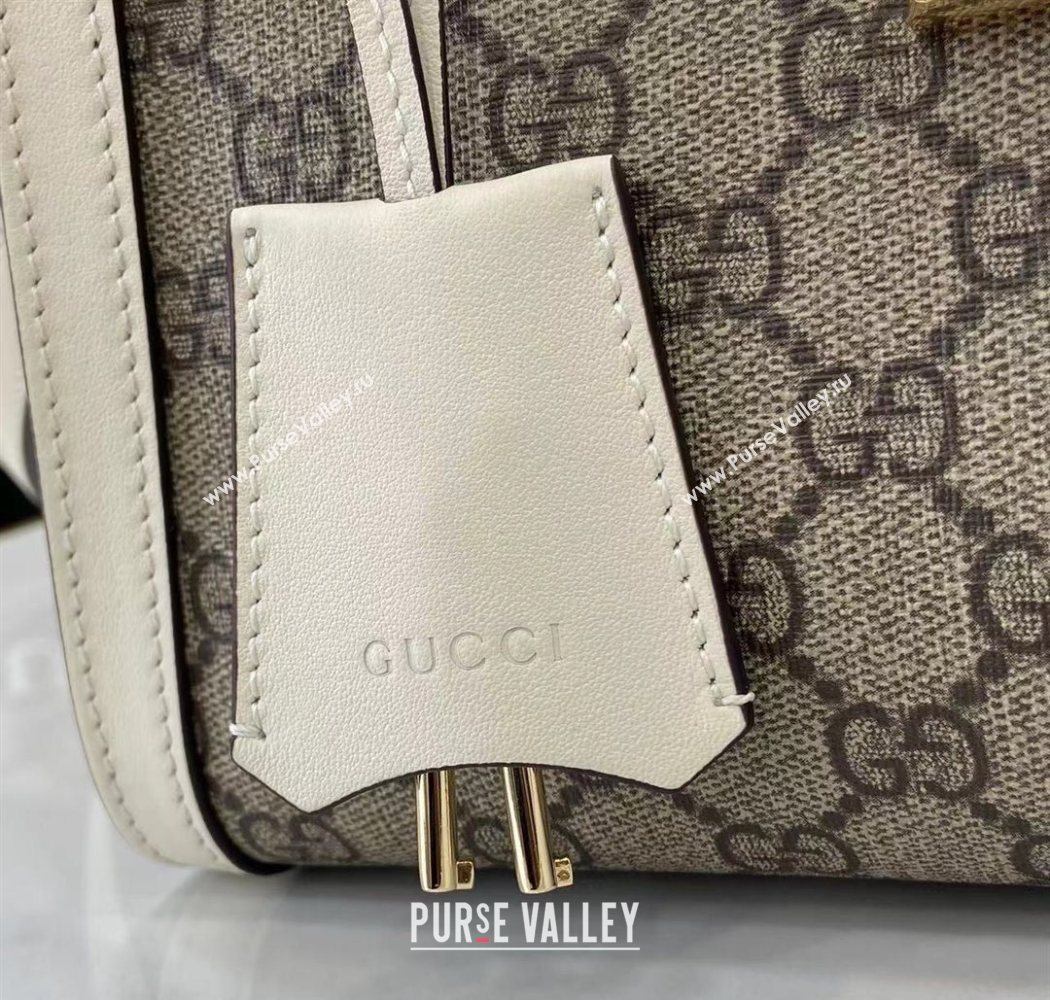 Gucci Padlock GG Canvas Medium Handbag White 2025 838992 (XLU-250630140)