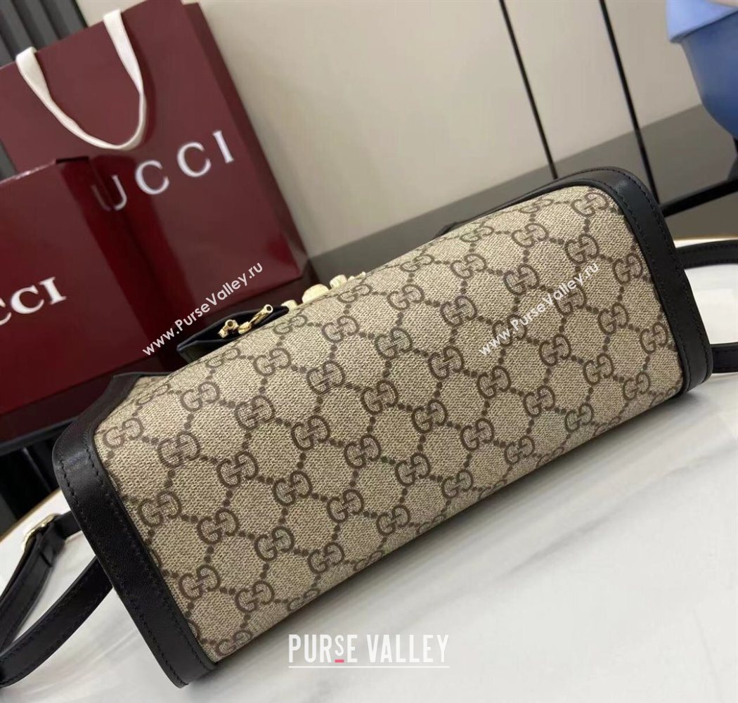 Gucci Padlock GG Canvas Medium Handbag Black 2025 838992 (XLU-250630141)