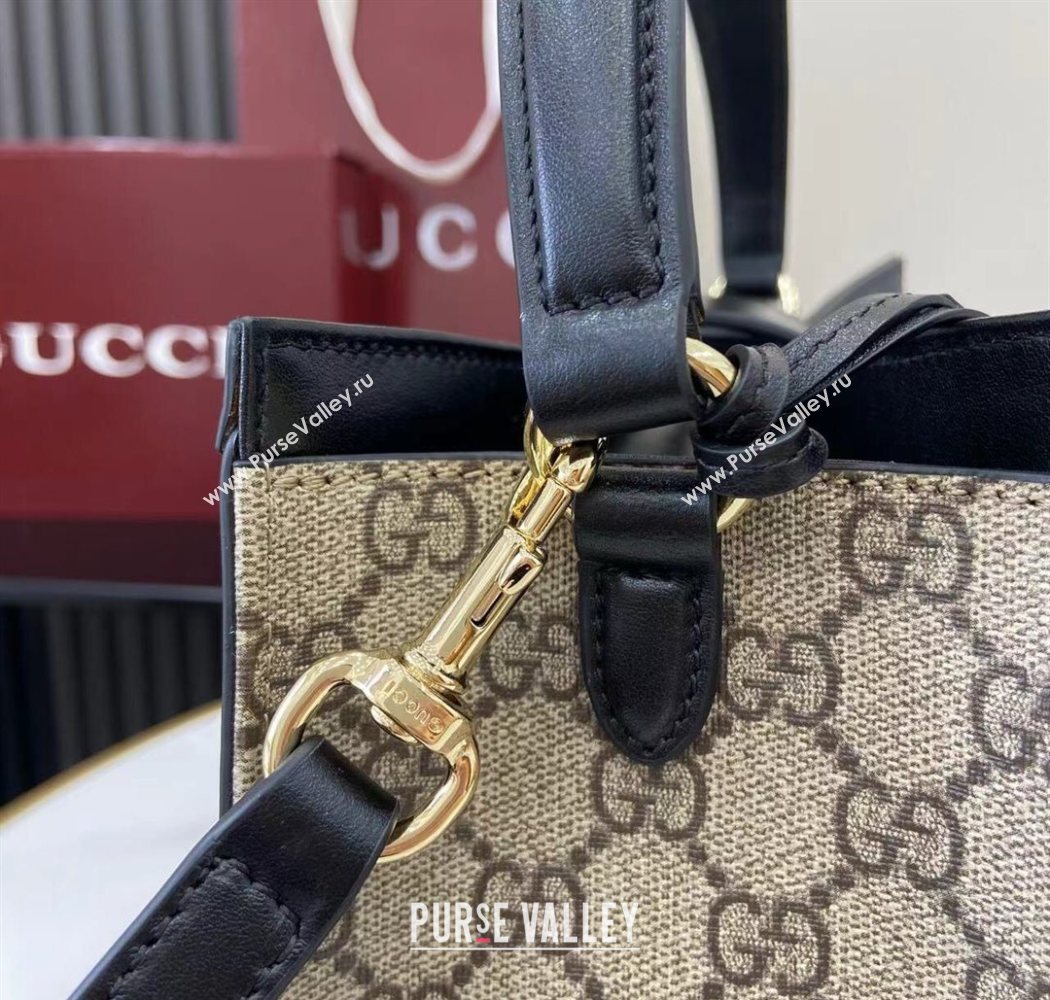 Gucci Padlock GG Canvas Medium Handbag Black 2025 838992 (XLU-250630141)