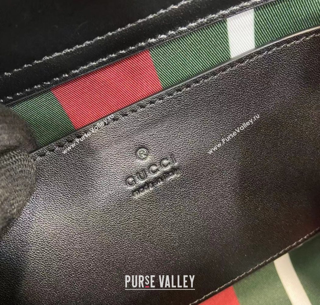 Gucci Padlock GG Canvas Medium Handbag Black 2025 838992 (XLU-250630141)