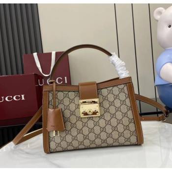 Gucci Padlock GG Canvas Medium Handbag Brown 2025 838992 (XLU-250630142)