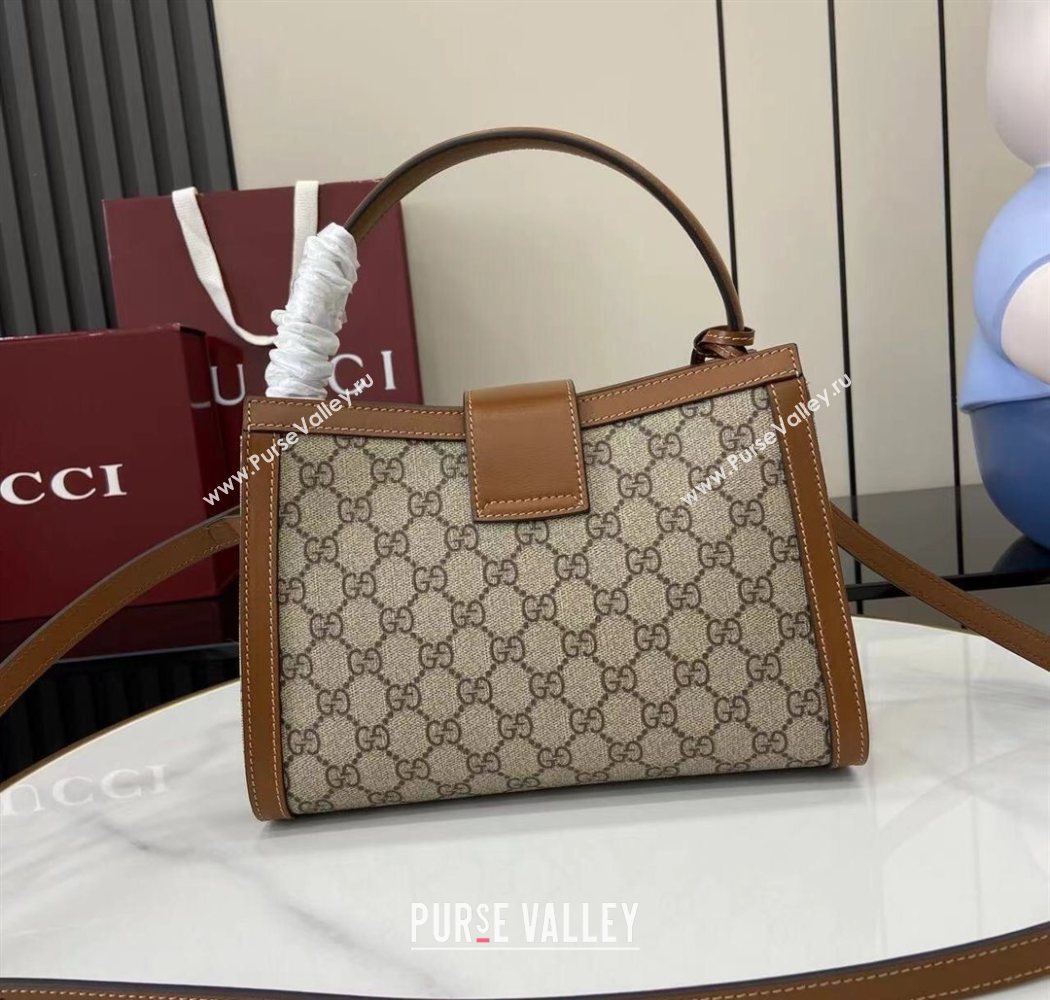 Gucci Padlock GG Canvas Medium Handbag Brown 2025 838992 (XLU-250630142)