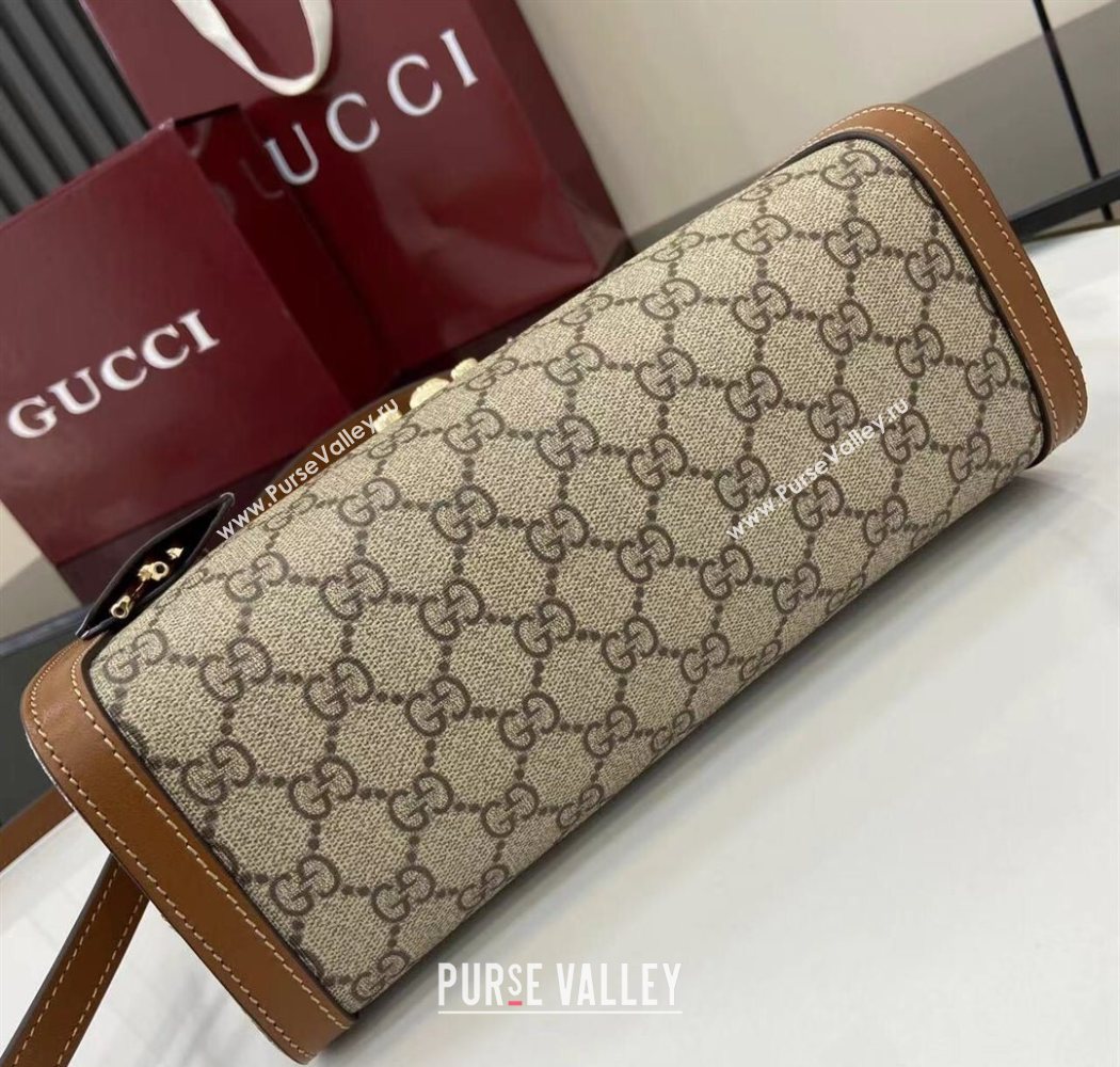 Gucci Padlock GG Canvas Medium Handbag Brown 2025 838992 (XLU-250630142)