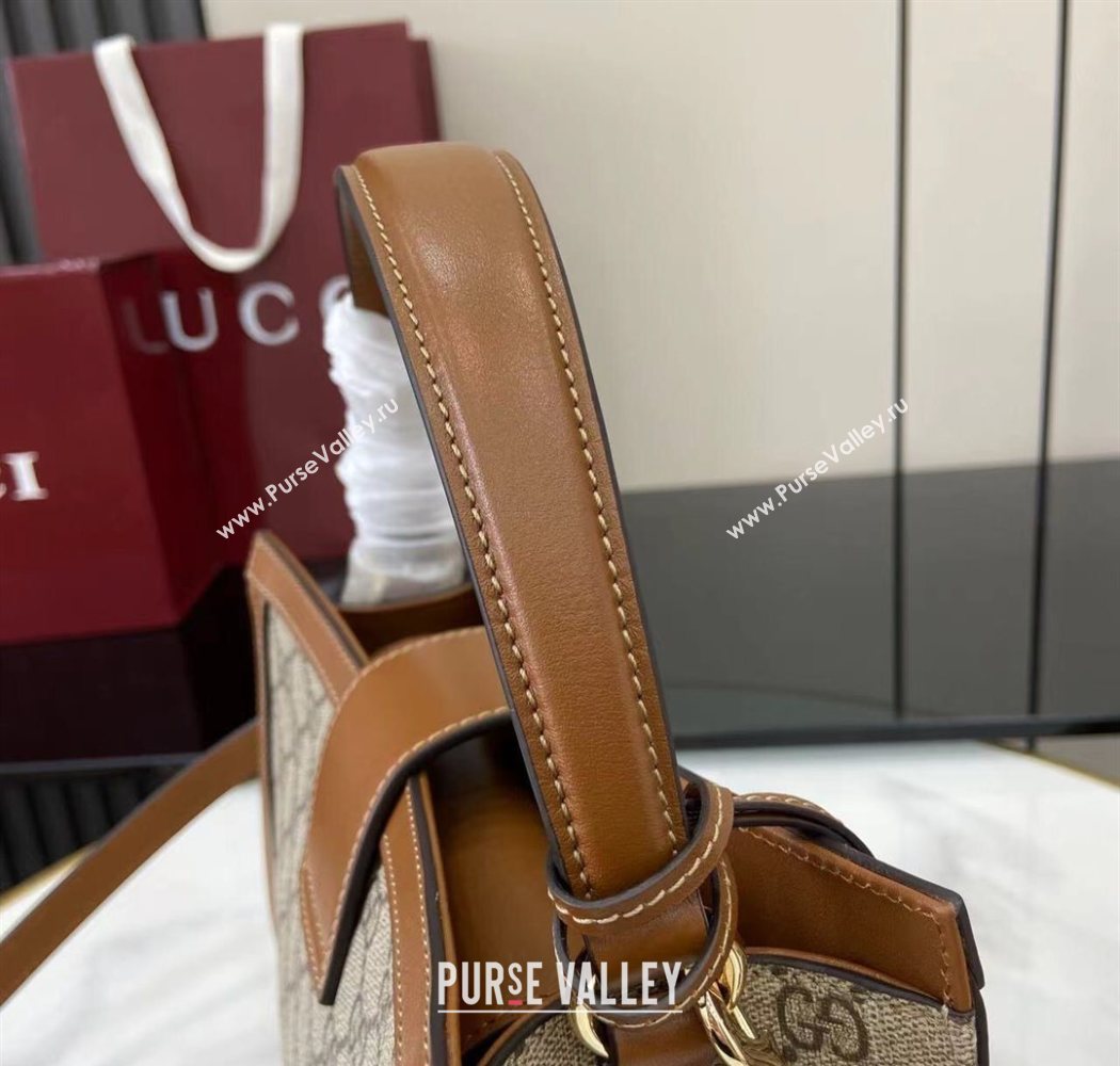 Gucci Padlock GG Canvas Medium Handbag Brown 2025 838992 (XLU-250630142)