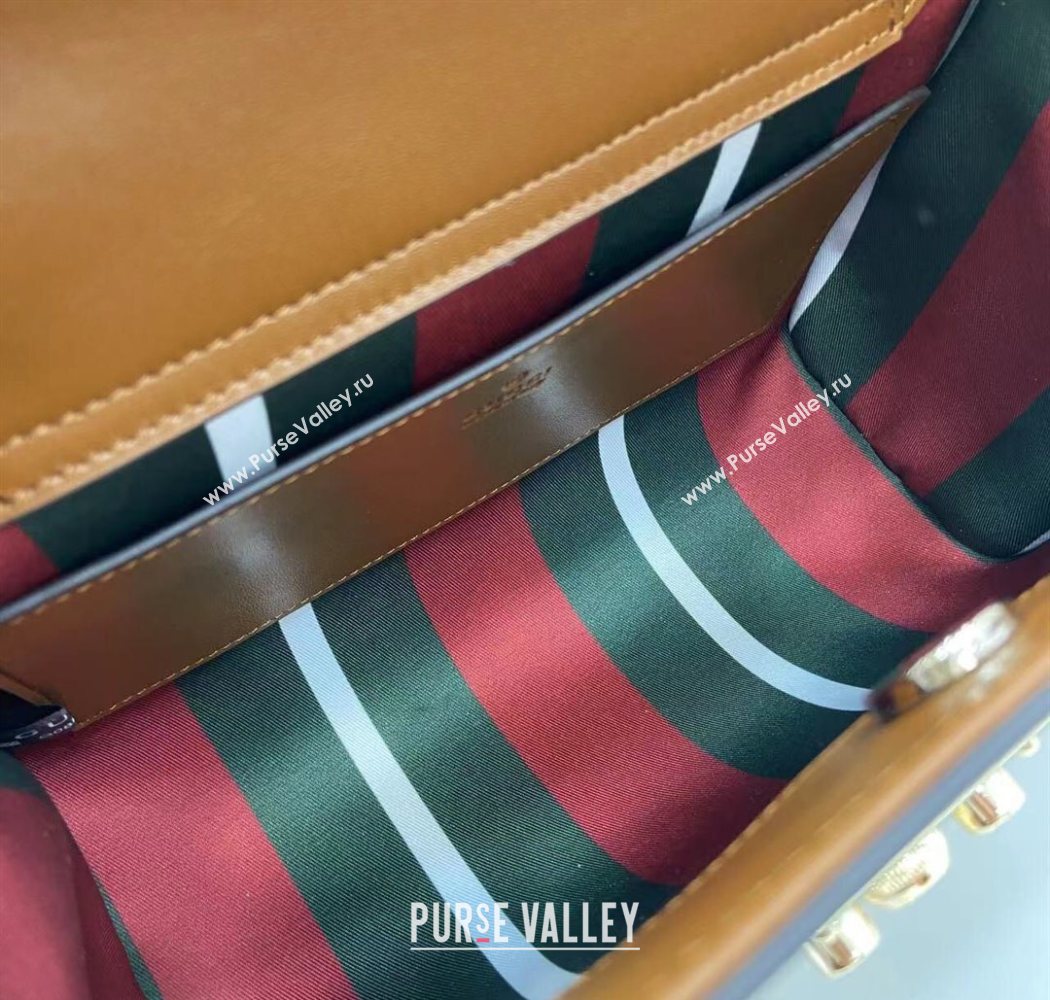 Gucci Padlock GG Canvas Medium Handbag Brown 2025 838992 (XLU-250630142)