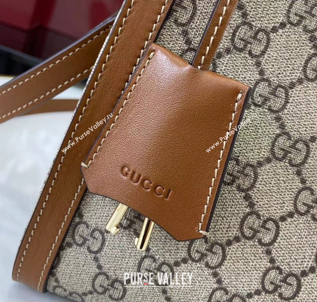 Gucci Padlock GG Canvas Medium Handbag Brown 2025 838992 (XLU-250630142)